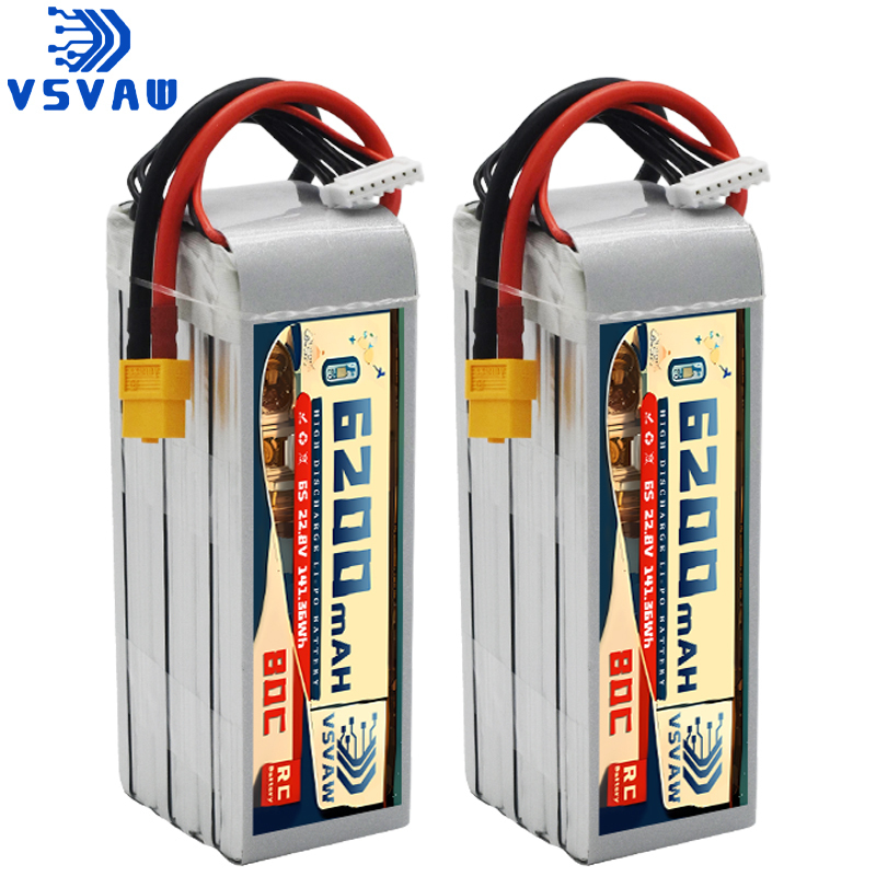 6S Lipo Battery 22.2V 5000Mah - Ulepszona bateria Lipo VSVAW 6S 22.8V